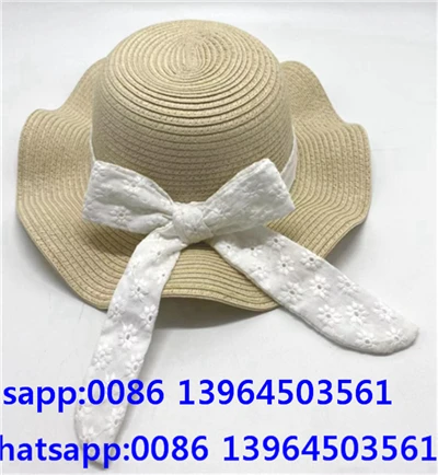 Lady Paille Bowknot Beach Chapo