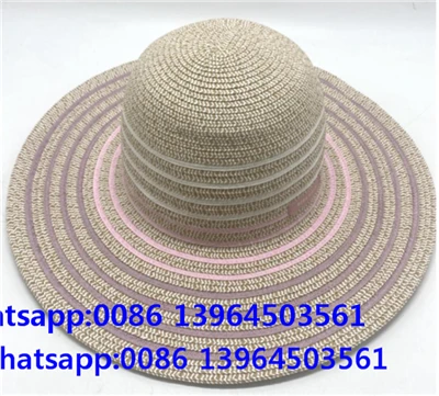 Wide Brim milti-koulè UV prèv solèy chapo