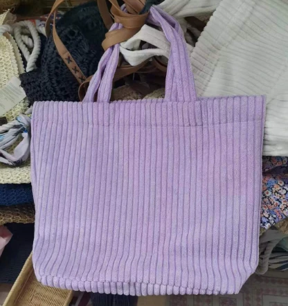 Koulè wouj violèt fanm Shopping Bag
