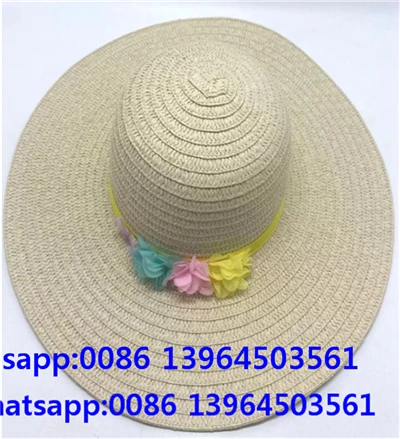 Beidge Ete fanm chapo ak flè handmade