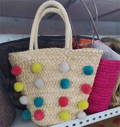 Voye boul kolore sak handmade pay