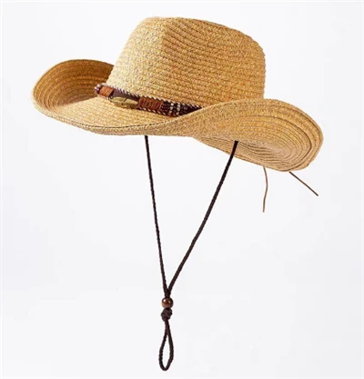 Wide Brim Gason Paille Beach Chapo