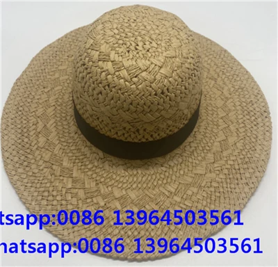 Handwoven Paille Fanm Chapo Ak Modèl