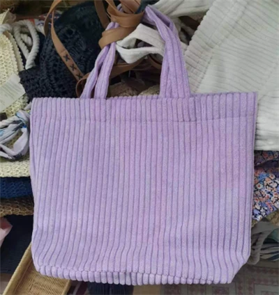 Koulè wouj violèt fanm Shopping Bag