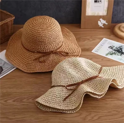 Klasik Pliable Papye Fanm Beach Chapo