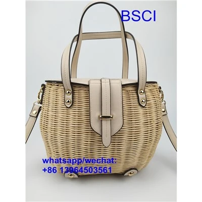Men tise Rattan Shopping Bag
