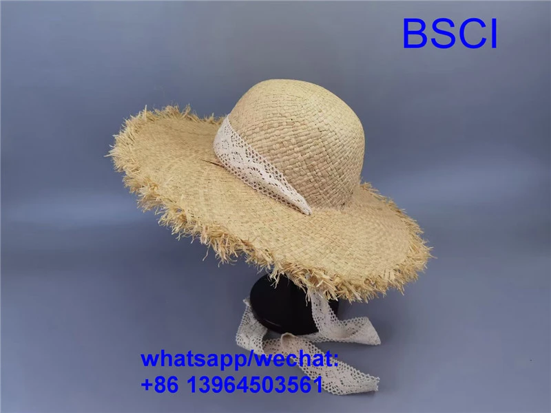 Sou entènèt jwèt Paille papye Beach chapo